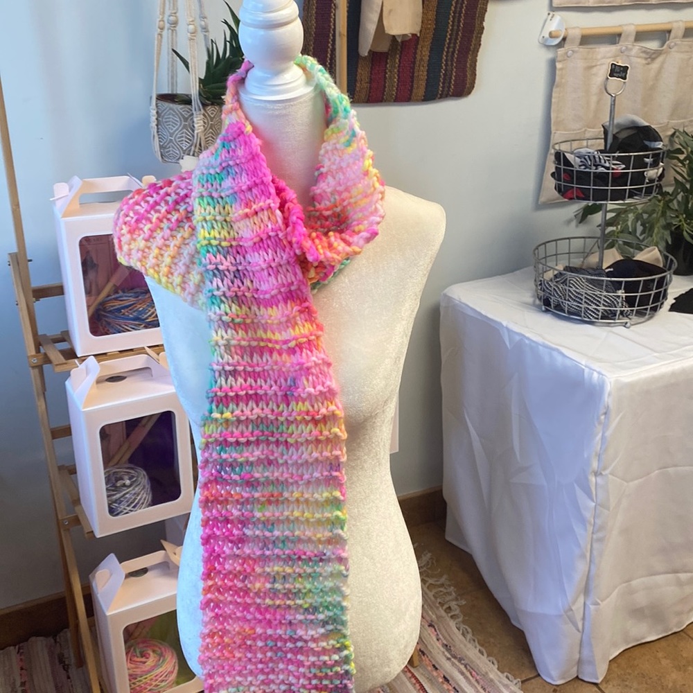🧶MAKE YOUR OWN SCARF KIT | Knit | Holiday Gifts🔥 Hand dyed yarns locally made